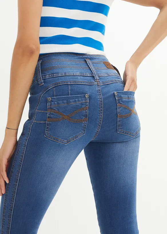 Slim džíny High Waist, stahovací, bonprix