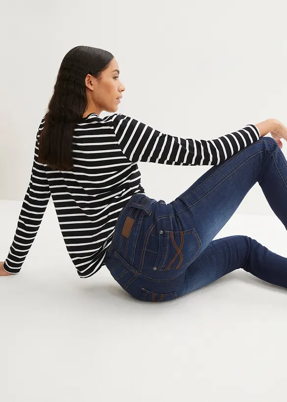 Slim džíny High Waist, stahovací, bonprix