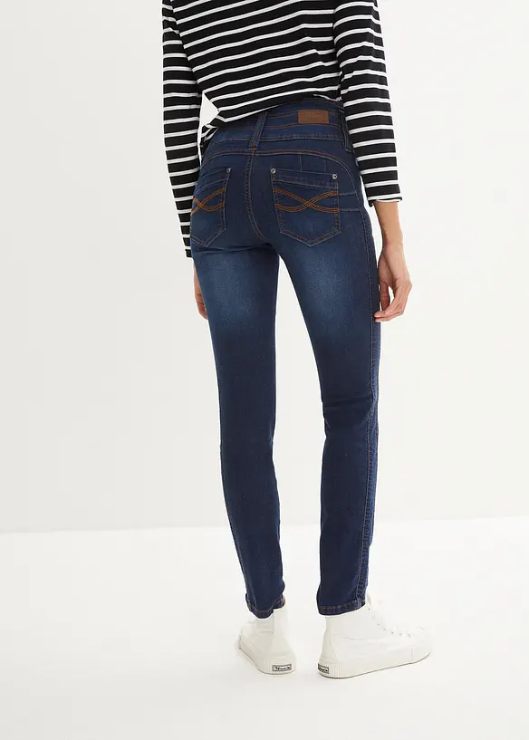 Slim džíny High Waist, stahovací, bonprix