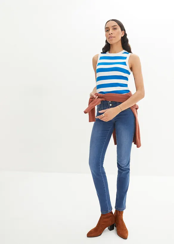 Slim džíny High Waist, stahovací, bonprix