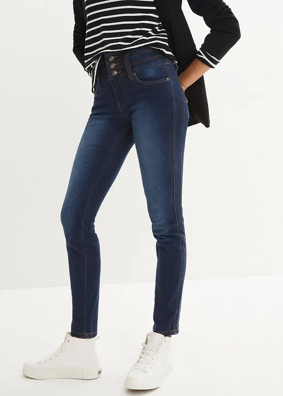 Slim džíny High Waist, stahovací, bonprix