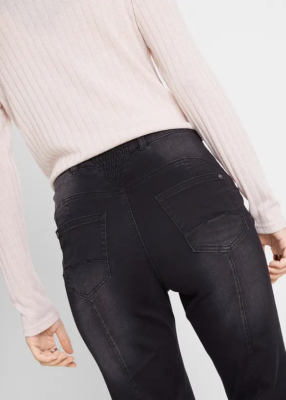 Džíny Bootcut, Mid Waist, tvarující, bonprix