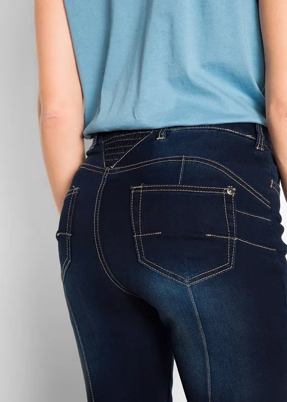 Džíny Bootcut, Mid Waist, tvarující, bonprix