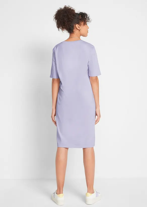 Úpletové oversize šaty z čisté bavlny (2 ks v balení), bonprix