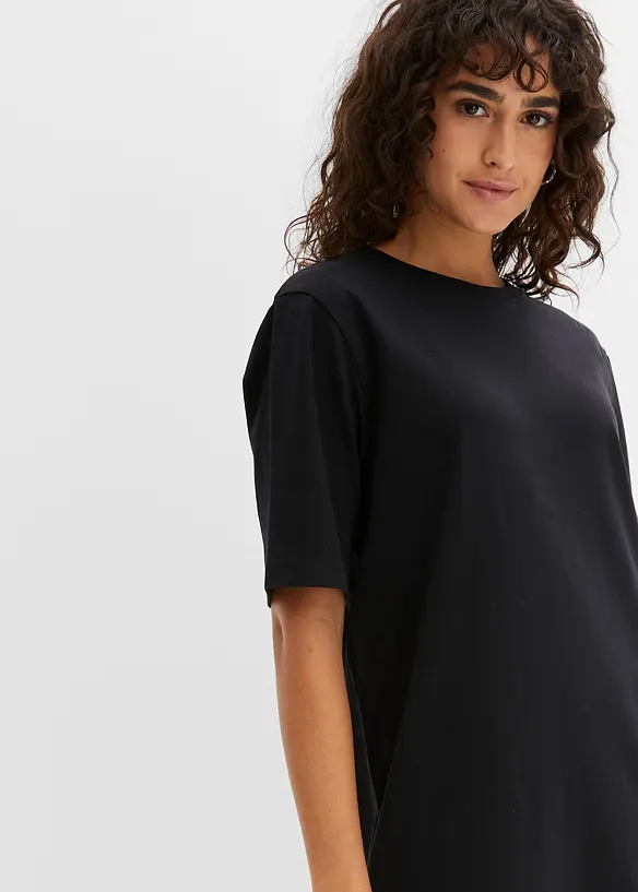 Úpletové oversize šaty z čisté bavlny (2 ks v balení), bonprix