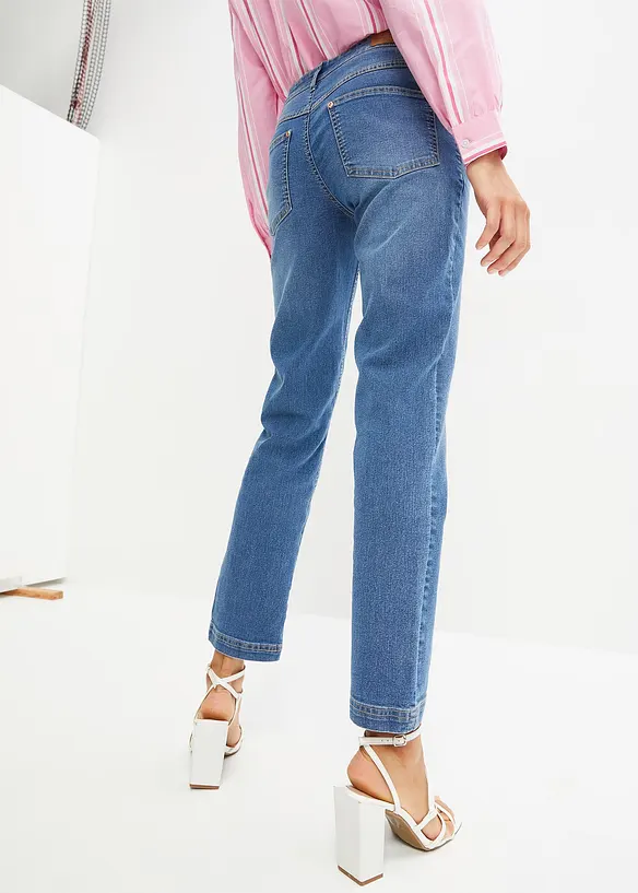 Strečové džíny Straight, Mid Waist, bonprix