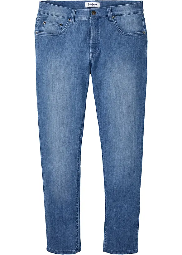 Lehké strečové džíny Slim Fit, Straight, bonprix