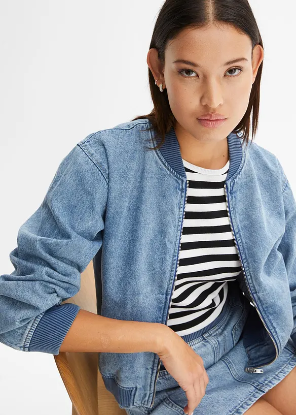 Bluzon z denimu, bonprix