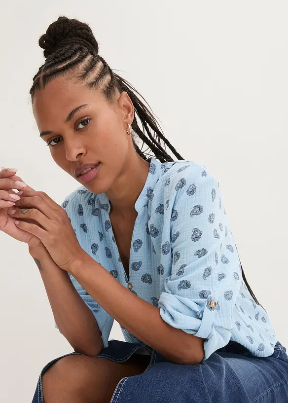 Oversize halenka ze vzdušného mušelínu, bonprix