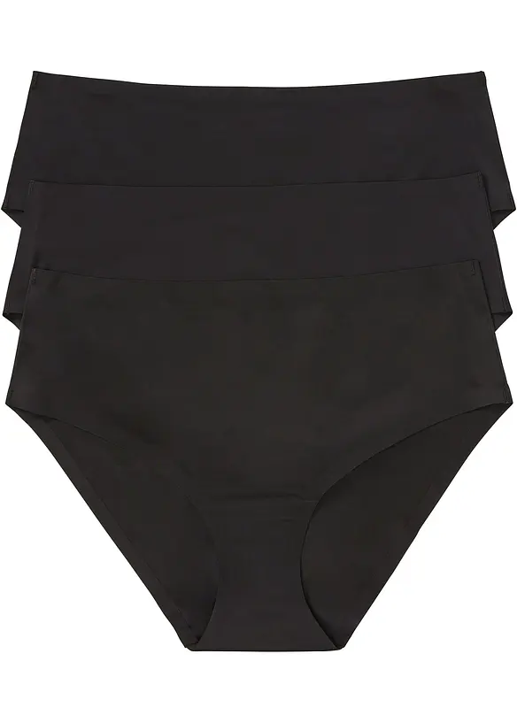 Bezešvé bokové kalhotky Feel Comfort (3 ks v balení), bonprix