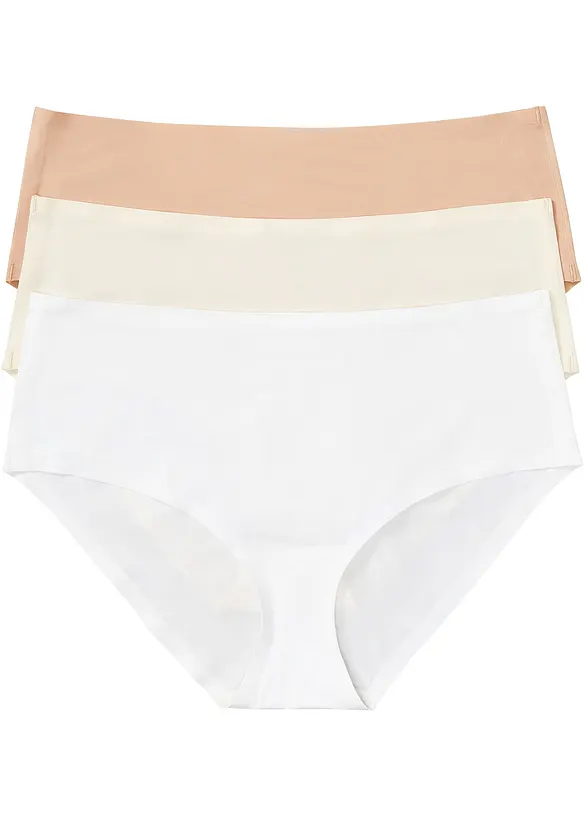 Bezešvé bokové kalhotky Feel Comfort (3 ks v balení), bonprix