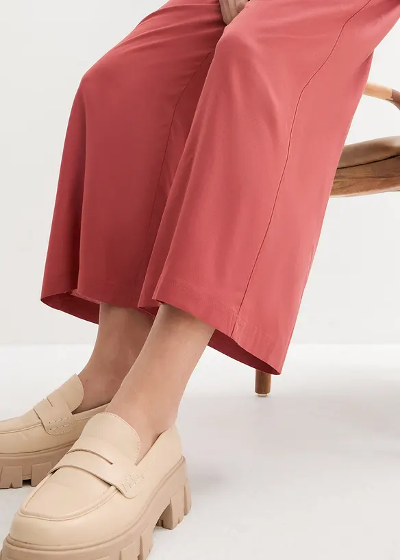 Široké kalhoty Culotte z udržitelné viskózy, bonprix