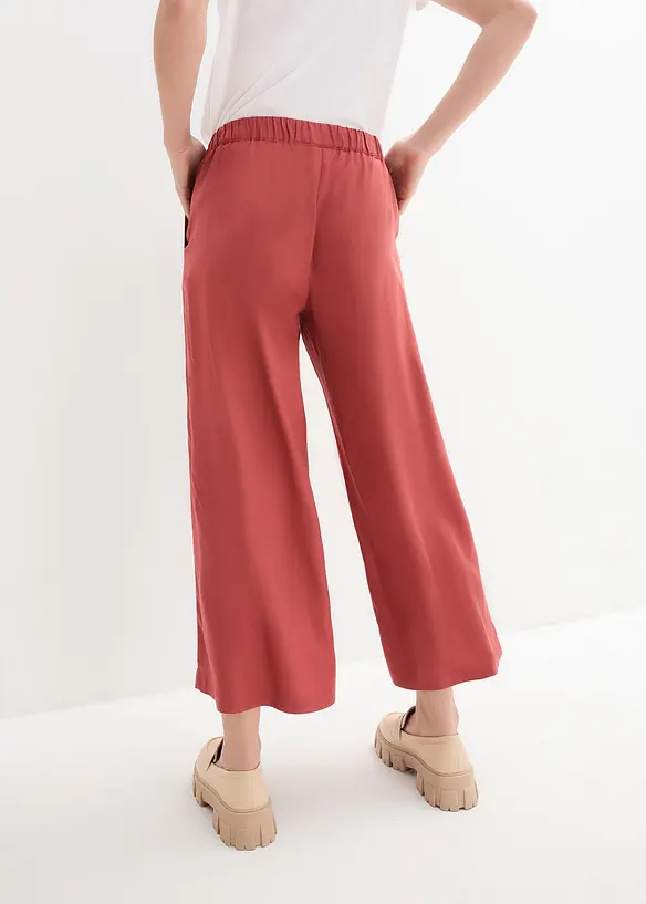 Široké kalhoty Culotte z udržitelné viskózy, bonprix