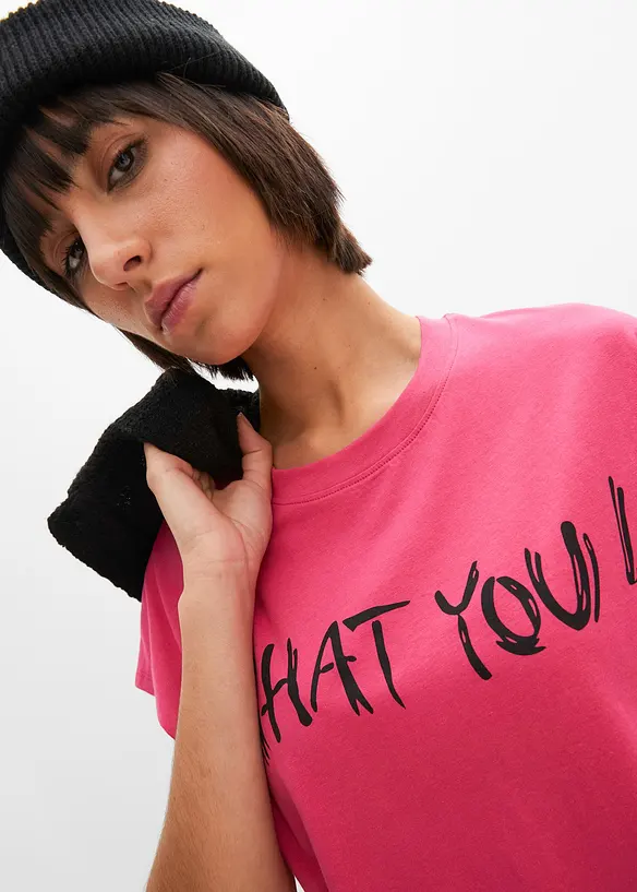 Oversize tričko z čist&eacute; bavlny, bonprix