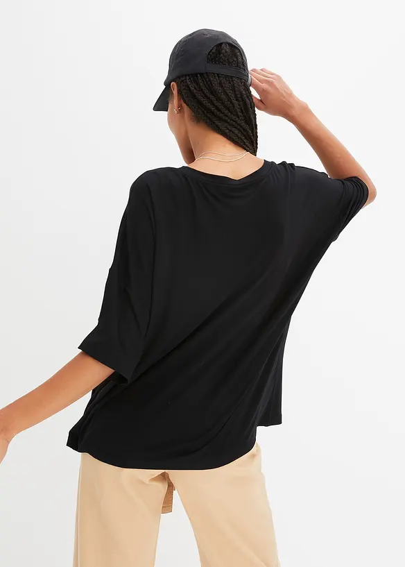 Oversize triko ze splývavé viskózy, bonprix