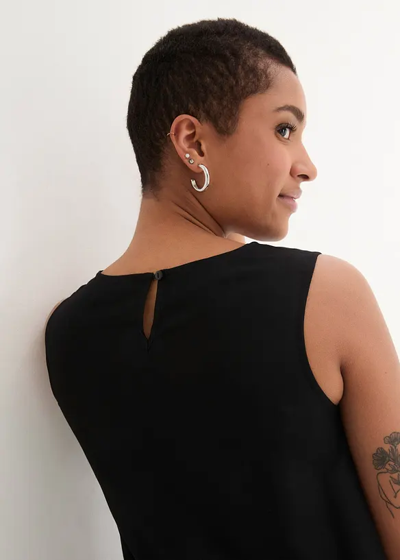 Krátké šaty z viskózy ve střihu do A, po kolena, bonprix