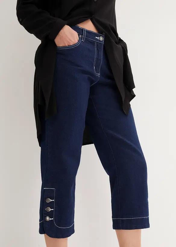 Capri džíny, Mid Waist, bonprix