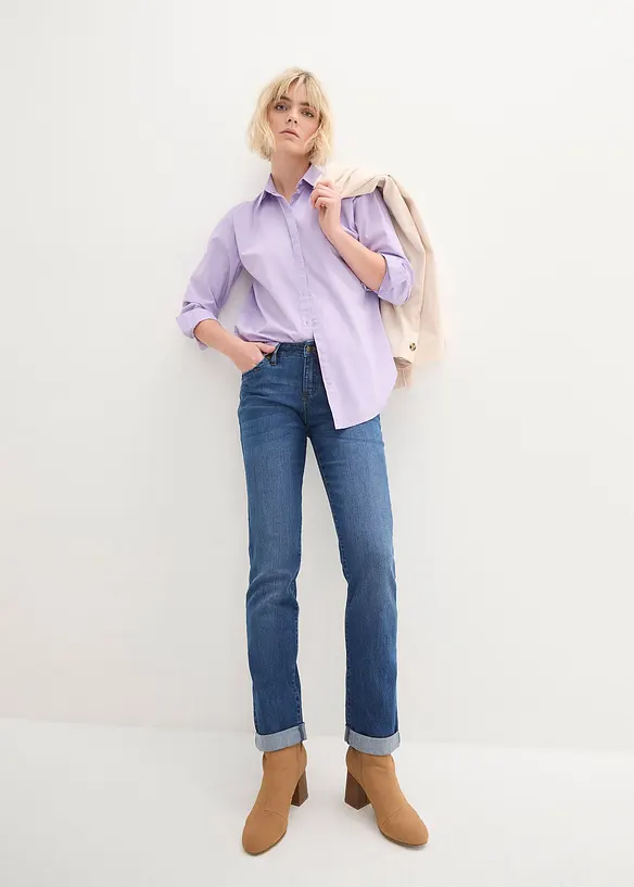 Strečové džíny Straight, Mid Waist, bonprix
