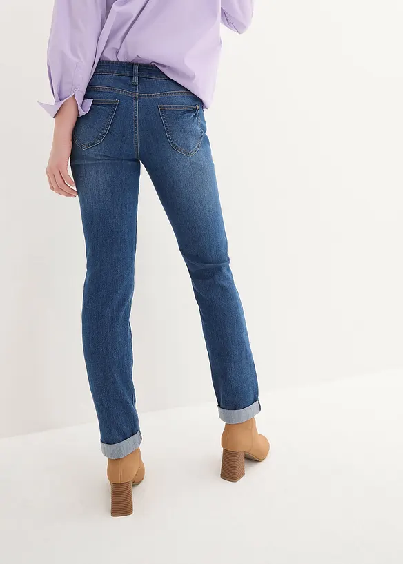 Strečové džíny Straight, Mid Waist, bonprix