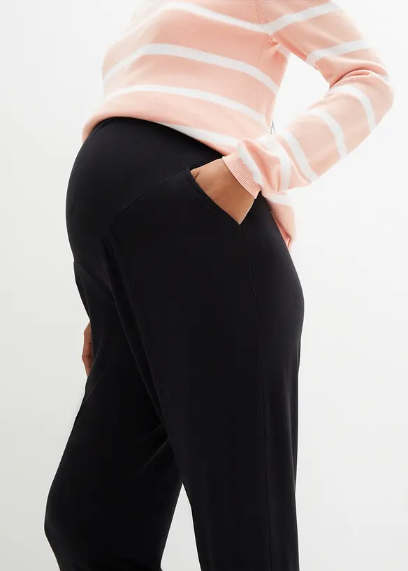 Těhotenské harémové kalhoty ze žerzeje, Loose Fit, bonprix