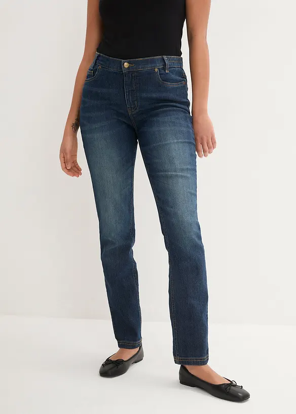 Skinny džíny s pohodlným pasem, Mid Waist, bonprix