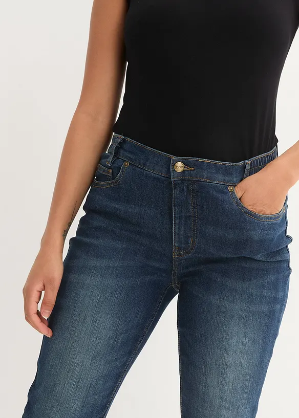Skinny džíny s pohodlným pasem, Mid Waist, bonprix