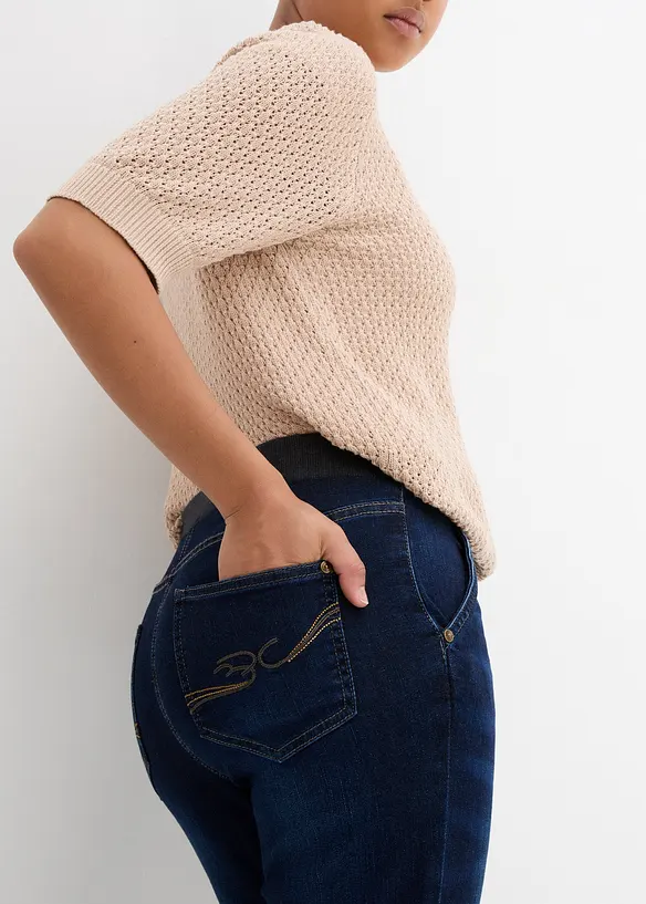 Džíny Boyfriend, Mid Waist, s pohodlným pasem, bonprix