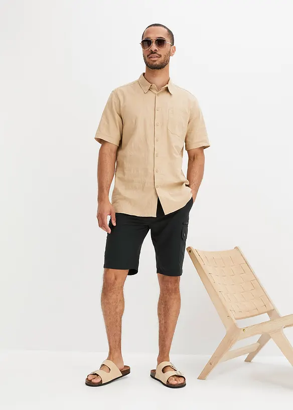 Cargo bermudy z mikrovlákna, Regular Fit, bonprix