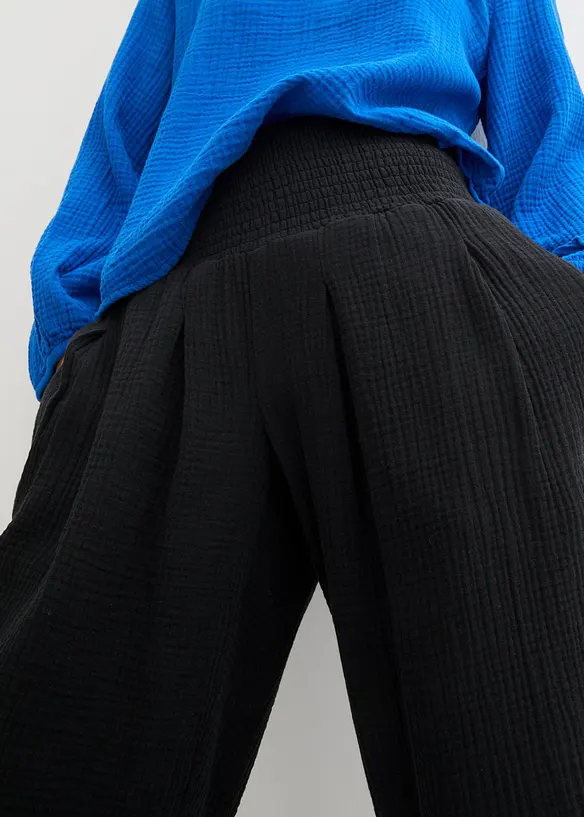 Capri kalhoty z měkkého mušelínu, bonprix