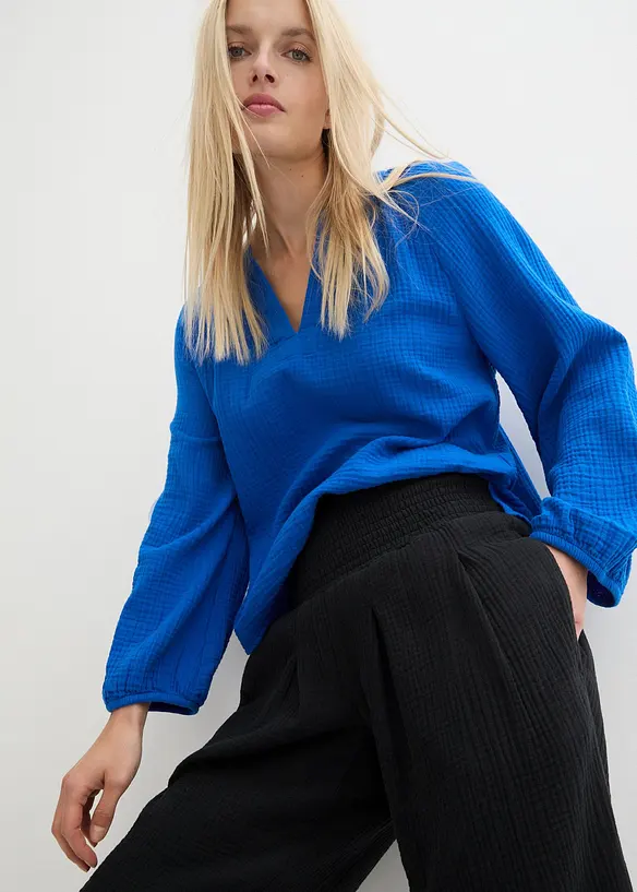 Capri kalhoty z měkkého mušelínu, bonprix