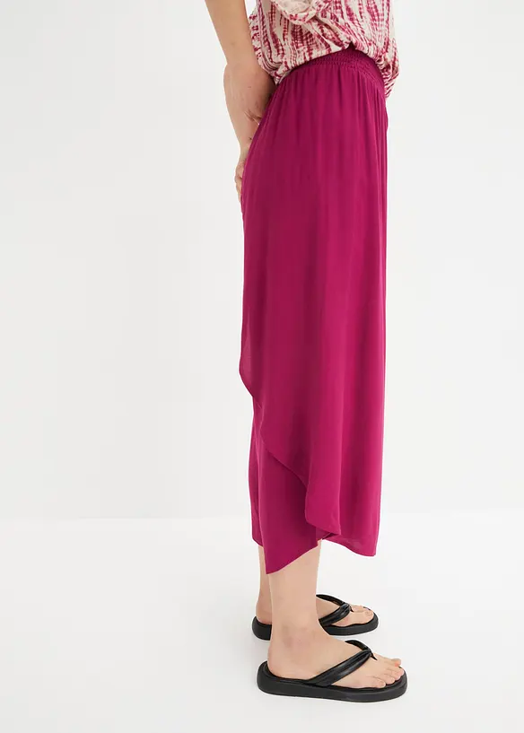 Kalhoty Culotte, délka k lýtkům, z udržitelné viskózy, bonprix