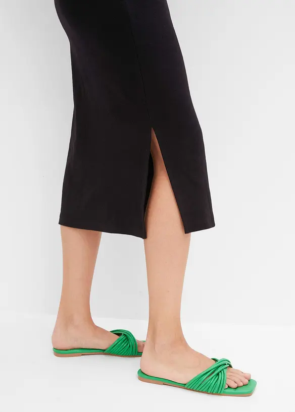 Žebrovan&eacute; &scaron;aty z elastick&eacute; bavlněn&eacute; směsi, bonprix