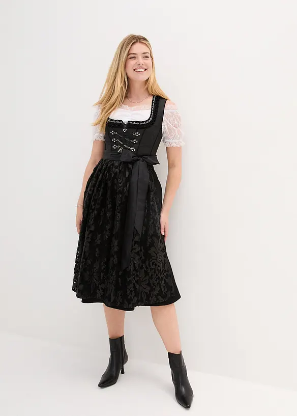 Kroj ve stylu dirndl a zástěra (2dílná souprava), bonprix