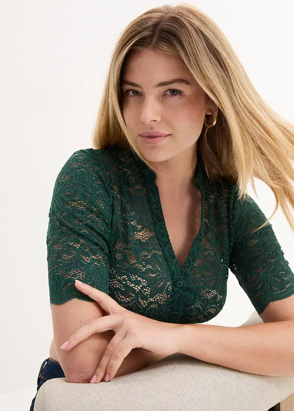 Krajková halenka Dirndl, bonprix