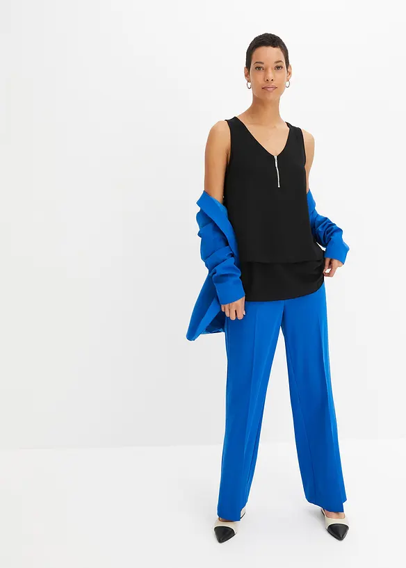 Top se zipem, z udržitelné viskózy, bonprix