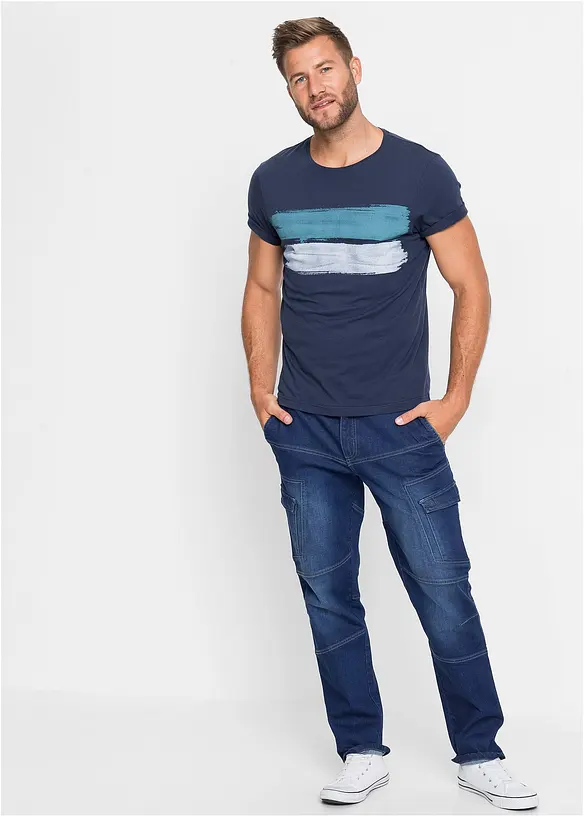 Strečové cargo džíny Regular Fit, Straight, bonprix