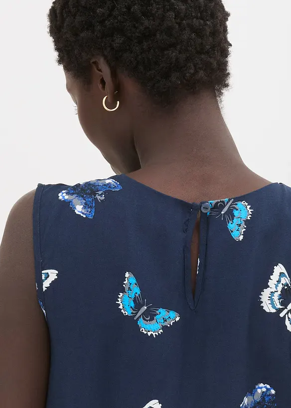 Halenkový top ze splývavé viskózy, bonprix