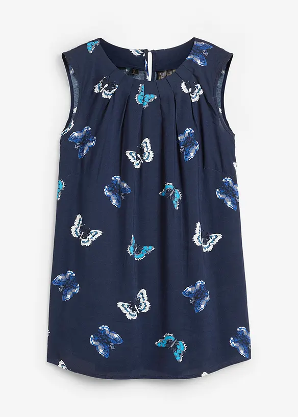 Halenkový top ze splývavé viskózy, bonprix