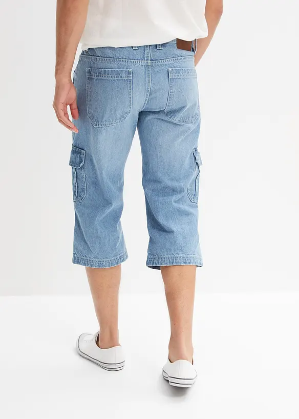 3/4 strečov&eacute; cargo dž&iacute;ny Regular Fit, Straight, bonprix