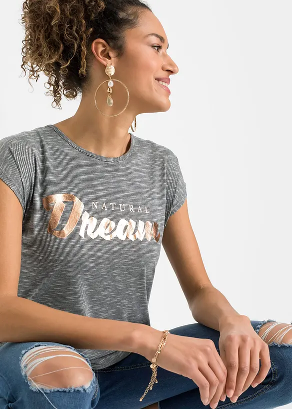 Dlouhé triko z viskózové směsi, bonprix