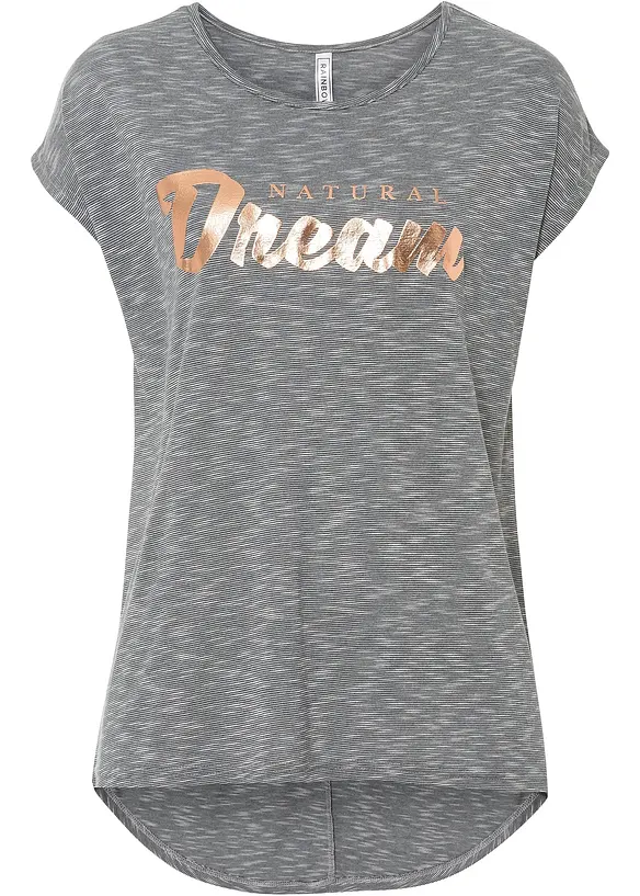 Dlouhé triko z viskózové směsi, bonprix