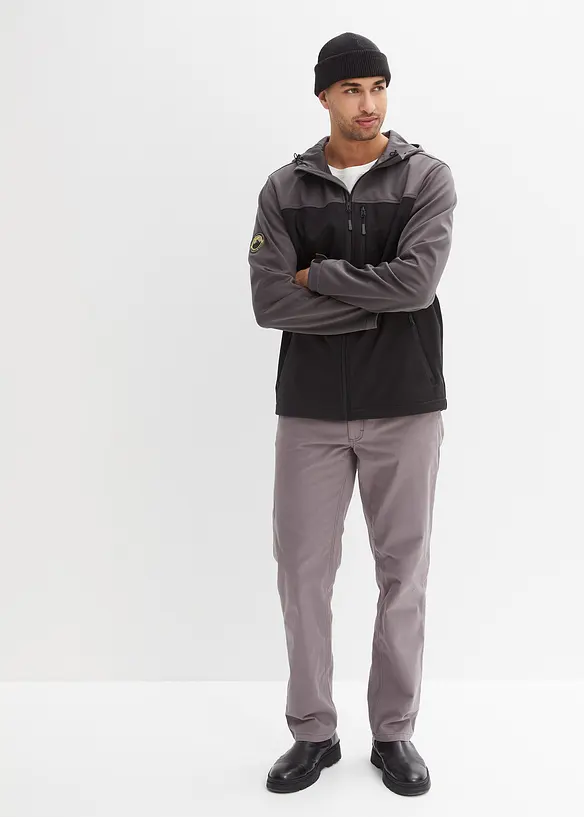 Keprové kalhoty z čisté bavlny Regular Fit, Straight, bonprix