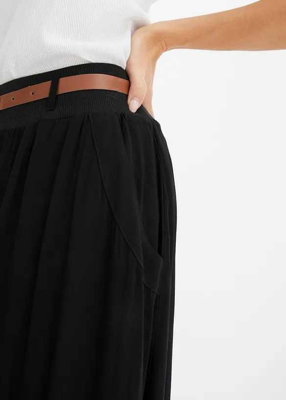 Maxi sukně s p&aacute;skem (2d&iacute;ln&aacute; souprava), bonprix