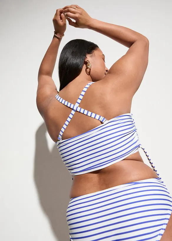 Bandeau bikiny s odn&iacute;mateln&yacute;mi ram&iacute;nky (2d&iacute;ln&aacute; souprava), bonprix