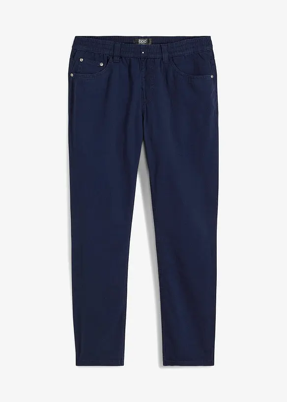 Kalhoty bez zapínání, Regular Fit Straight, z čisté bavlny, bonprix