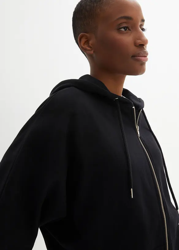 Prop&iacute;nac&iacute; mikina v peler&iacute;nov&eacute;m střihu, z udržiteln&eacute; bavlny, bonprix