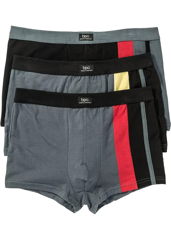 Úzké boxerky s bavlnou  (3 ks v balení), bonprix
