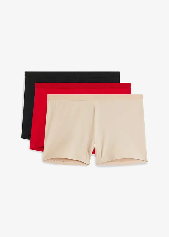 Dámské boxerky s organickou bavlnou (3 ks v balení), bonprix