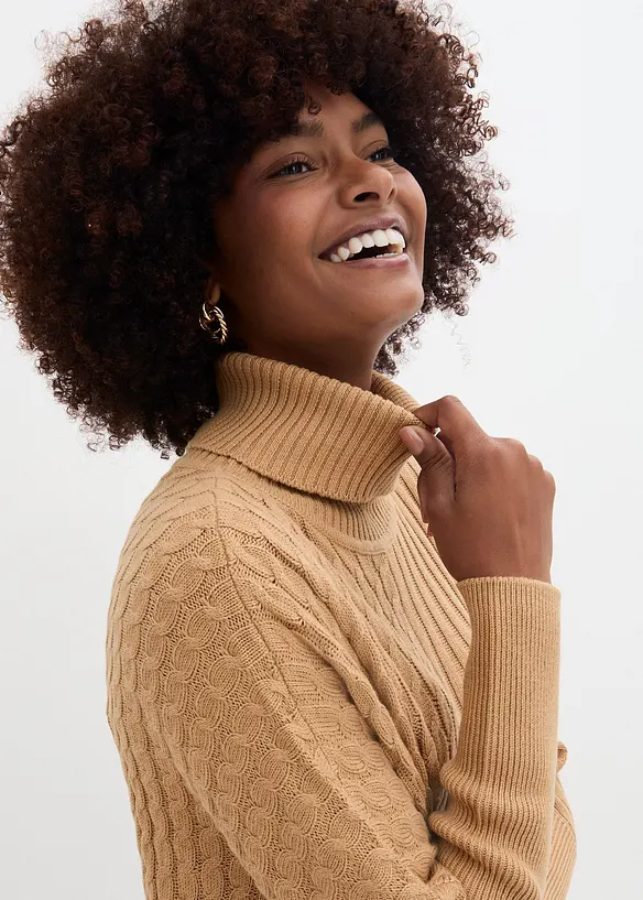 Oversize svetr ve stylu ponča, bonprix