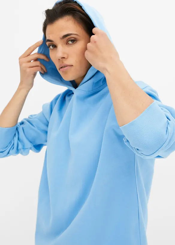 Mikina s kapuc&iacute;, z čist&eacute; bavlny, bonprix